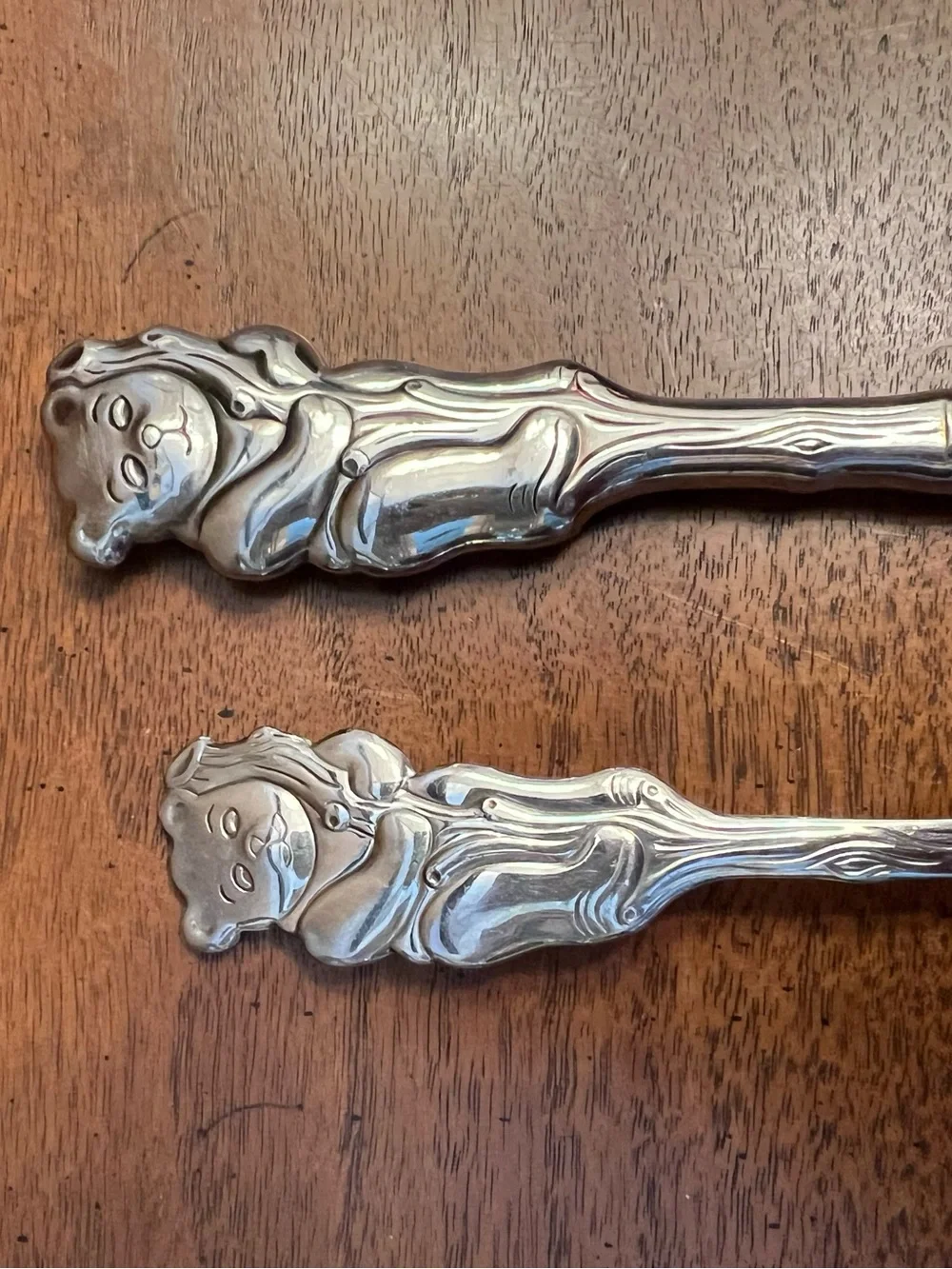 Vintage Oneida Community Stainless Steel Koala Bear Children's Fork & Knife Set
